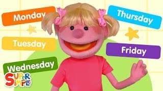 Days Of The Week featuring The Super Simple Puppets