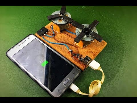 Free energy mobile charging by self running motors & magnets generator amazing science project