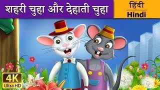 शहरी चूहा और देहाती चूहा | Town Mouse and Country Mouse in Hindi | Kahani | HindiFairyTales