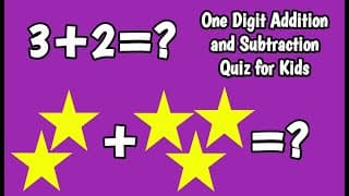 Math Quiz for Kids | Math for Kids | Addition, Subtraction Quiz for Kids