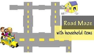 VISUAL SKILLS Maze DIY game l Writing Readiness Remote Occupational Teletherapy Activity for Kids