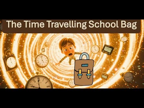Time Travelling School Bag | Little Boy Story | English Story | Moral Story for kids |