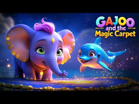 Elephant’s Magical Carpet Adventure 🐘 | English Moral Stories | Bedtime Stories #kidsstories