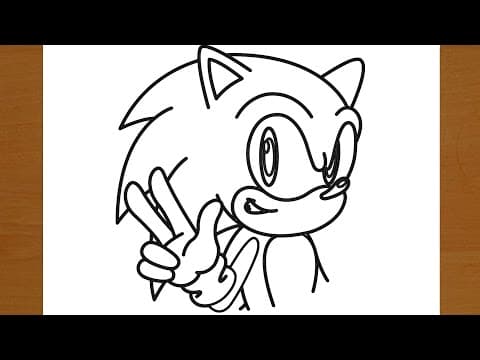 How to draw Sonic | Painting & Coloring