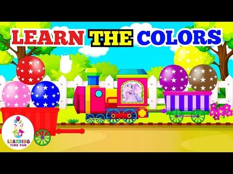 Learn the Colors with Trains for Kids (Say Each Color Aloud)