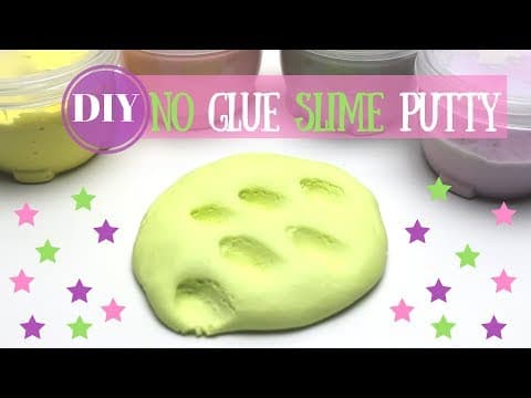DIY No Glue Putty Slime - How to Make Putty Slime with No Glue