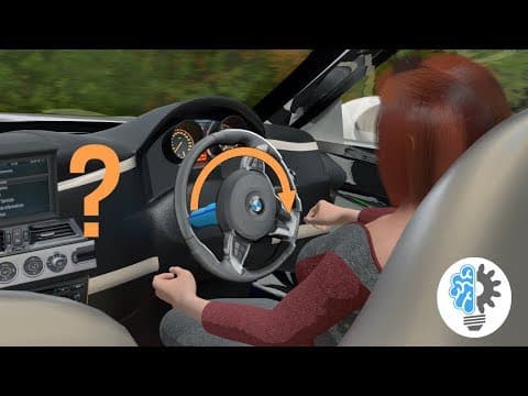 How does the steering wheel automatically returns to its center