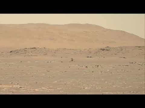 The first flight of Ingenuity, NASA’s helicopter on Mars