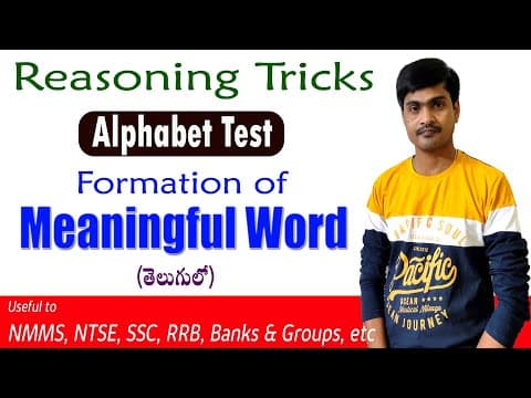 Formation of meaningful word -reasoning tricks