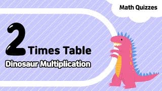 Multiplication | Two Times table | Math quiz for kids
