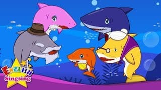 Baby Shark - English cartoon - Nursery Rhyme video - Kids song with lyrics - English Song For Kids