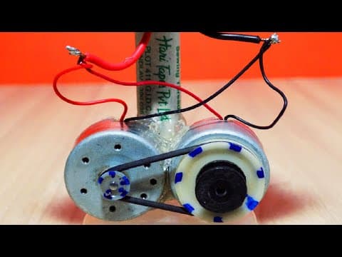 6 Free Energy Generator with Motor