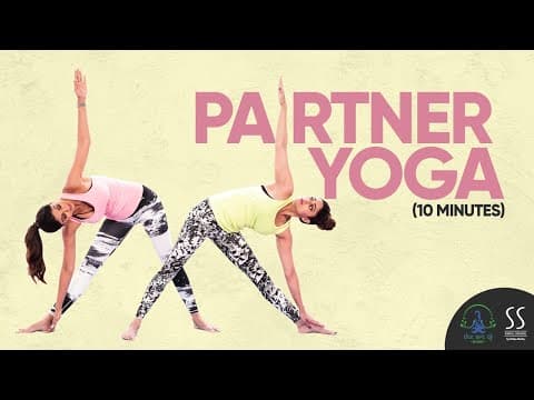 Partner Yoga (10 Mins | No Equipment) | Shilpa Shetty Yoga Programs