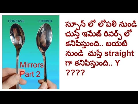 Convex mirror explained with daily life examples.