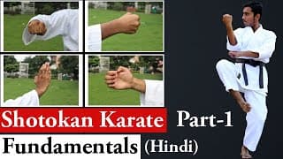 karate fundamentals and techniques in Hindi