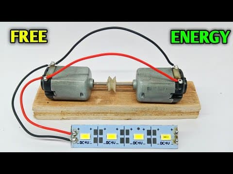 How to make free energy with two dc motor | generator | dc motor | energy