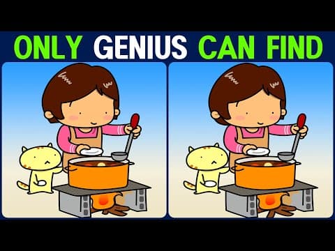 【Find the Difference】 Wise for you! Let's do brain exercise together! Find the differences!