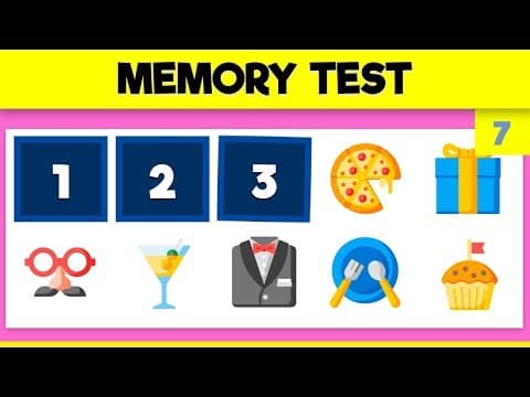 VISUAL MEMORY TEST | Train your visual memory - Video 7