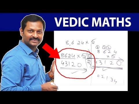 How to do vedic maths - fast and easy maths calculations - vedic maths tricks