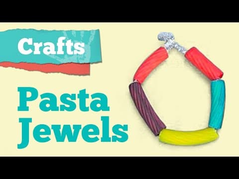 Crafts for kids: Pasta jewelry