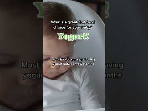 What's a great first food for baby? Yogurt