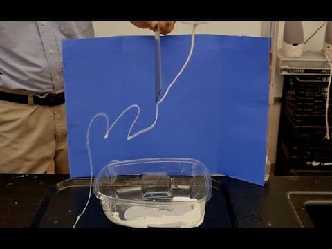 Dancing Oobleck streams with a static charge // Homemade Science with Bruce Yeany