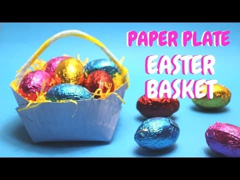 Paper Plate Easter Basket - Easter Crafts for Kids