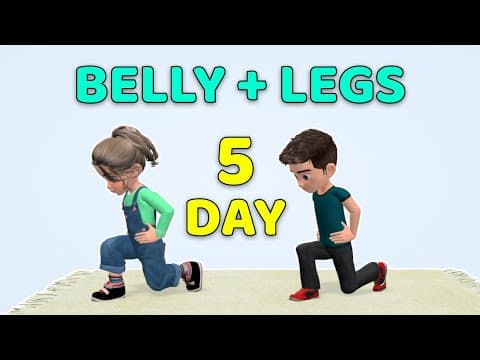 5-DAY CHALLENGE - KIDS EXERCISE FOR BELLY AND LEGS