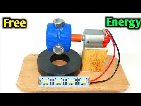 Free Energy Magnet Generator Homemade | Mini Dc Motor Project