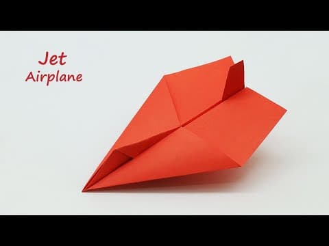 How To Make a Jet Paper Airplane That Fly very Fast - Origami Paper Jet