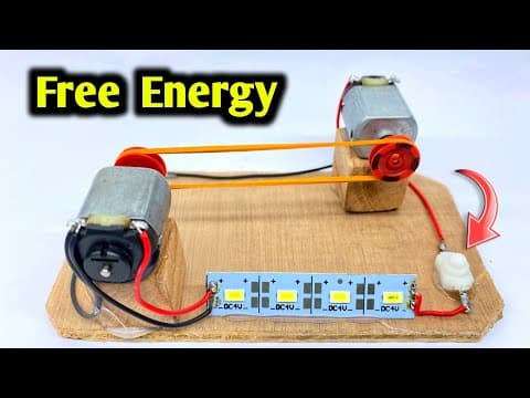 How to make a generator with two dc motors | Free energy generator | dc motor project