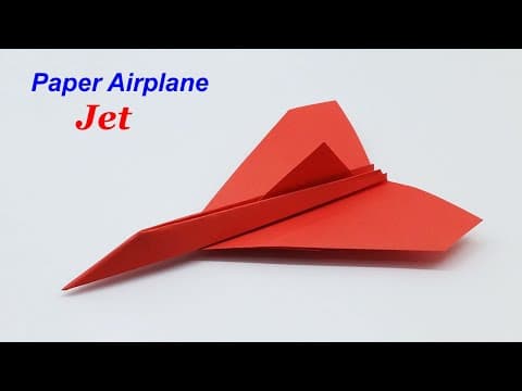 How To Make a Paper Jet Airplane - Origami Jet Plane