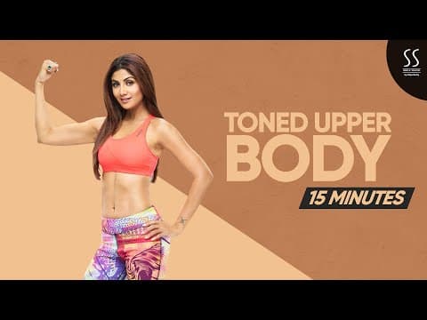 15-Min Upper Body Toning Workout 💪💦 | Shilpa Shetty Fitness Programs