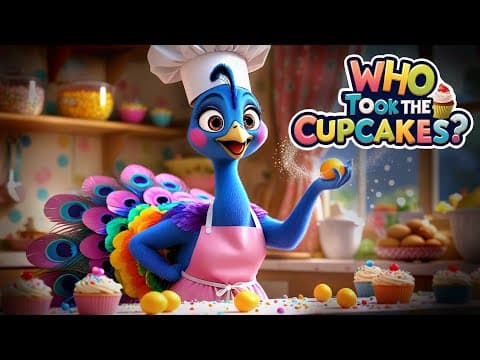 Who Took the Cupcakes? 🦚🧁 | English Moral Stories | Bedtime Stories