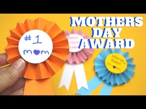Mothers Day Award - Mothers Day Crafts for Kids
