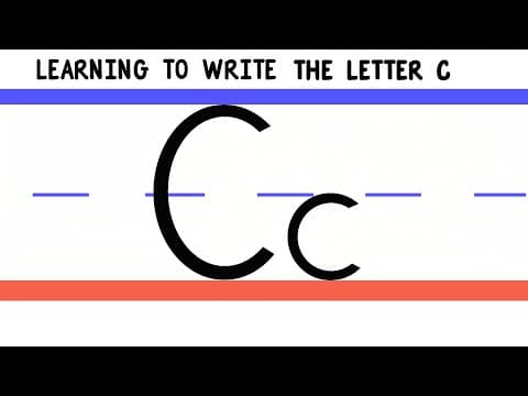 Write the letter c - abc writing for kids - alphabet handwriting by 123abctv