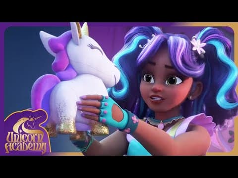 Ava and her Unicorn Plushie! Thankful for Magic! | Unicorn Academy 🦄🌈 | #thanksgiving #friendsgiving