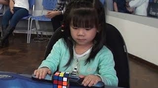 3 years old girl Rubik Cube Solver|47 seconds