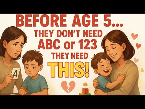 Before Age 5, Your Child Doesn’t Need ABC or 123 — They Need THIS!