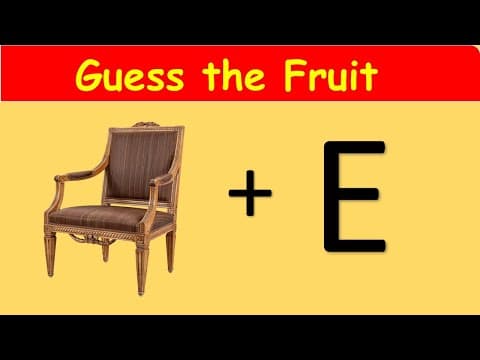 Can you guess the Fruit name by pictures? | Fruit puzzles | Fruit by emojis
