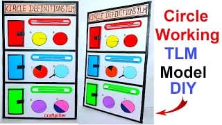 circle maths working model - geometry working model | circle definitions