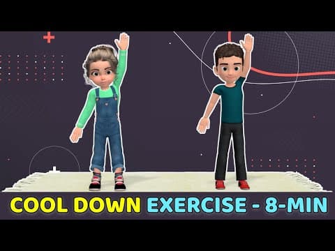 Quick stretch and cool down exercise for kids