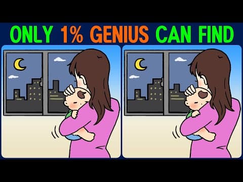 【Find the Difference】 If you've found them all, you're a genius!