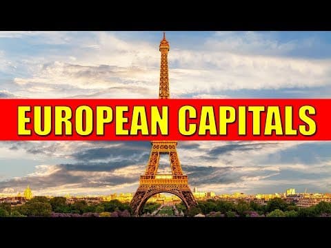 EUROPEAN CAPITALS - Learn Countries and Capital Cities of Europe with Flags