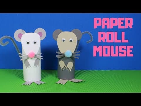 How to Make a Paper Roll Mouse | 2020 Year of the Rat Craft for Kids