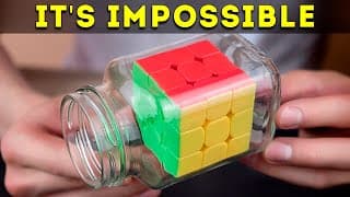 Rubiks Cube in a Bottle - Its Impossible|DIY
