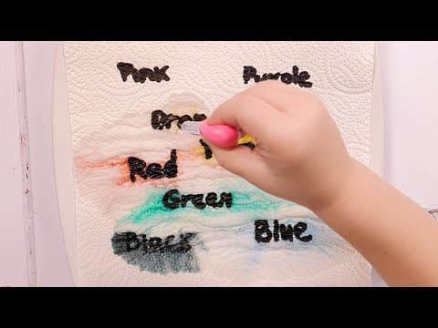 How to Make Colours Appear From Words! Kids Science Project