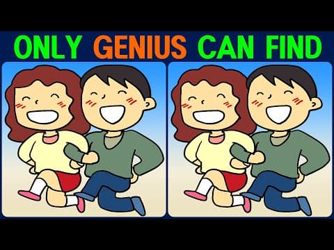 【Find the Difference】 Fun brain workout! Find the difference in 90 seconds!