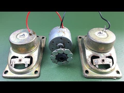 Very Easy Free Energy Generator in Tow Small Speaker Magnet | Simple Science Experiment at Home 