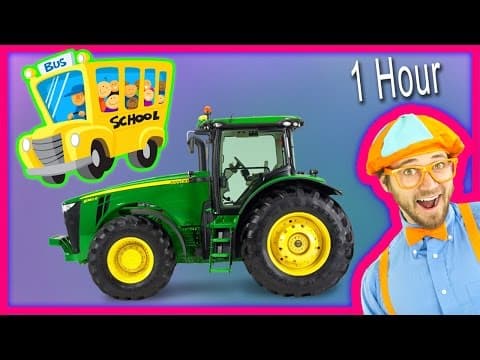 Videos for toddlers - learn numbers and alphabet with animals and tractors.